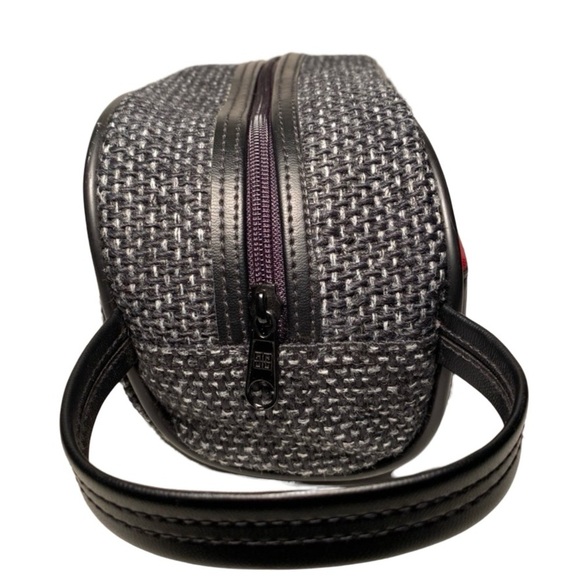 Givenchy VINTAGE 80s Tweed Dopp Kit Toiletry Travel Cosmetic Make Up Pouch Bag - Picture 5 of 11